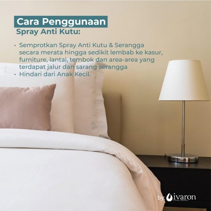 IVARON Pembasmi Kutu Kasur Obat Anti Kutu Semprotan Pembasmi Tungau Obat Kutu Busuk - 250ml - Image 4