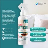 IVARON Pembasmi Kutu Kasur Obat Anti Kutu Semprotan Pembasmi Tungau Obat Kutu Busuk - 250ml - Image 3