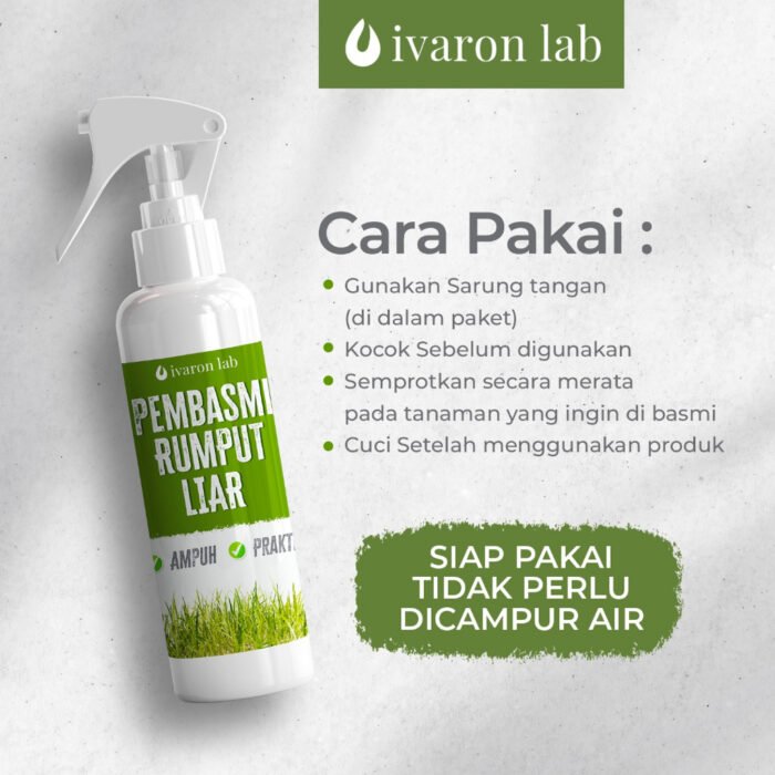 IVARON Racun Rumput – Pembasmi Gulma & Rumput Liar Paling Ampuh Sampai Akar 250ml - Image 5