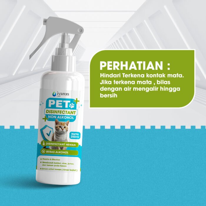 IVARON Disinfektan Kucing & Anjing 250ml – Aman Dijilat, Basmi Virus, Bakteri & Kutu Kandang - Image 7