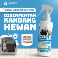 IVARON Disinfektan Kandang Kucing Anjing Penghilang Bau Kotoran Kucing Pet Cage Odor Remover Spray 250ml - Image 2