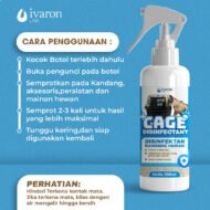 IVARON Disinfektan Kandang Kucing Anjing Penghilang Bau Kotoran Kucing Pet Cage Odor Remover Spray 250ml - Image 4