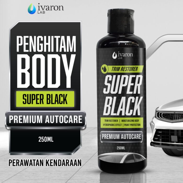 IVARON Black Magic Penghitam Body Motor Permanen – IVARON Restorer Dashboard & Pengkilap Body Kasar 250ML - Image 2