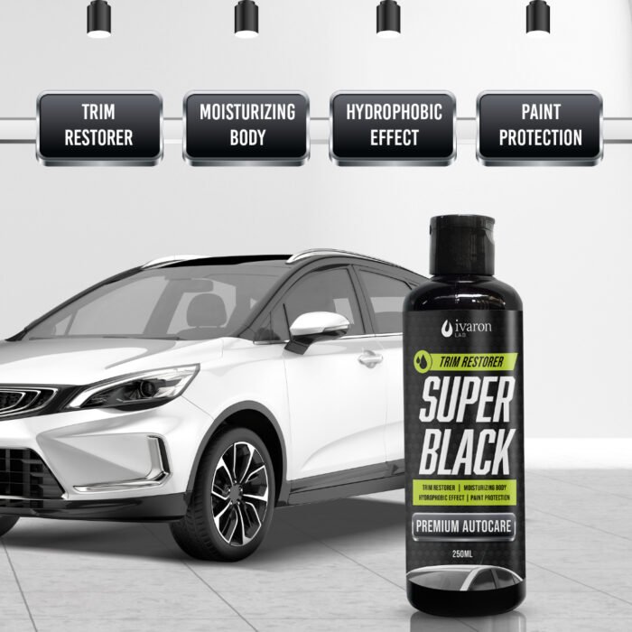 IVARON Black Magic Penghitam Body Motor Permanen – IVARON Restorer Dashboard & Pengkilap Body Kasar 250ML - Image 3