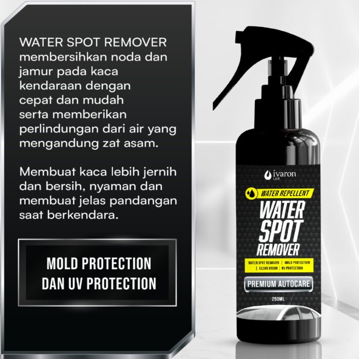IVARON Pembersih Jamur Kaca Mobil Water Spot Remover& Anti Jamur Efektif 250ml - Image 3
