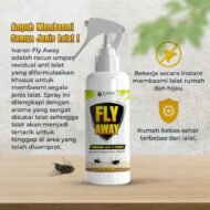 IVARON Racun Anti Lalat Obat Pengusir Pembasmi Pembunuh Dirumah Pembunuh Spray Fly Away 250 Ml - Image 3