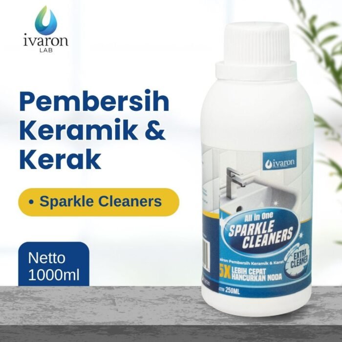 IVARON Pembersih Toilet Kerak Membandel – Cairan Pembersih Keramik & Lantai Kamar Mandi + Free Kuas - Image 5