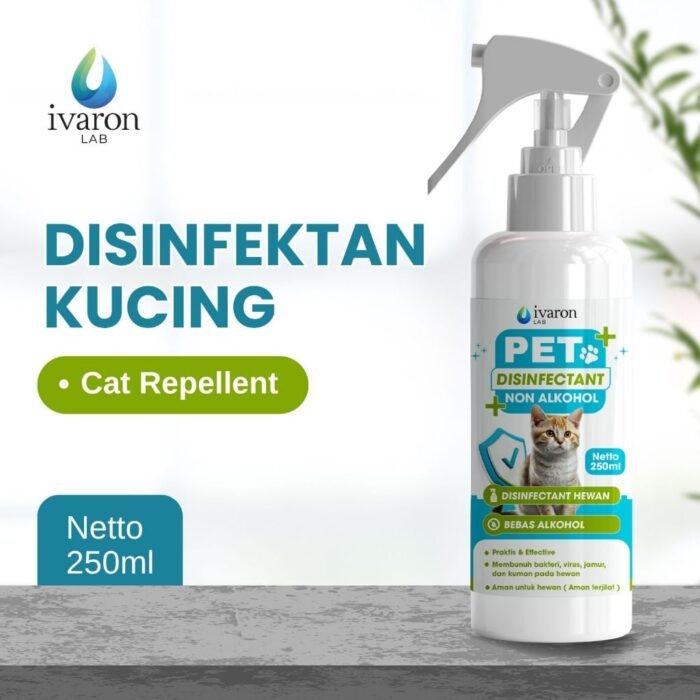 IVARON Disinfektan Kucing & Anjing 250ml – Aman Dijilat, Basmi Virus, Bakteri & Kutu Kandang - Image 8