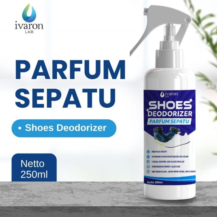 IVARON Parfum Sepatu Shoes Deodorizer Anti Bau Dan Bakteri Penghilang Kaki Pewangi Sepatu Foot Spray 250ml - Image 7