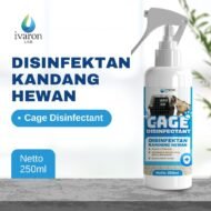 IVARON Disinfektan Kandang Kucing Anjing Penghilang Bau Kotoran Kucing Pet Cage Odor Remover Spray 250ml - Image 6