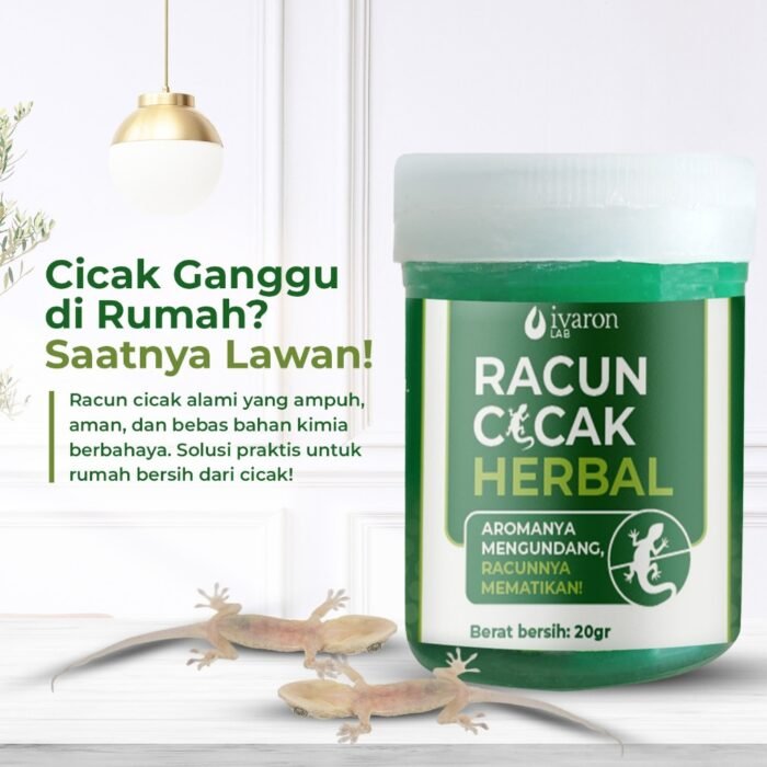 IVARON Racun Cicak Herbal Anti Cecak Tokek Pembasmi Alami Aman Langsung Mati - Image 3
