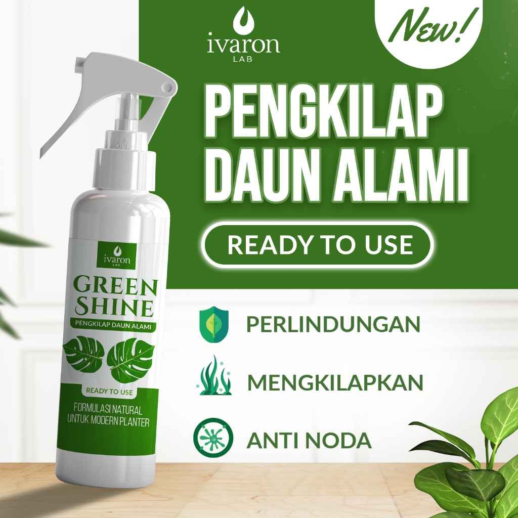 pengkilap daun tanaman hias