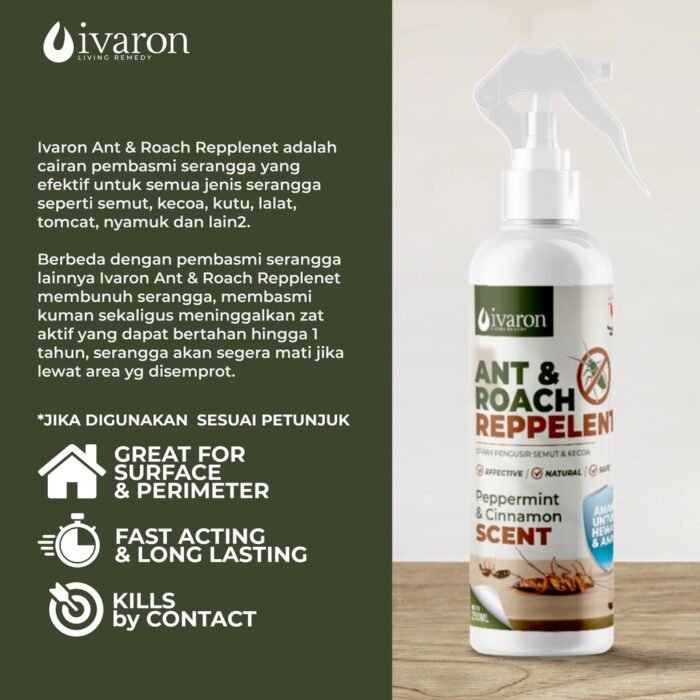IVARON Pembasmi Semut Racun Kecoa Anti Semut Semprotan Pembasmi Semut Cairan Pengusir Serangga - Image 5